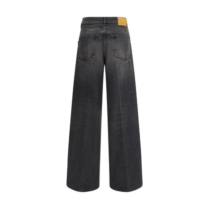 Haikure Black Cotton Relaxed Fit Jeans