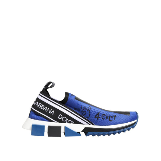 Dolce & Gabbana Blue Logo Low Top Sorrento Sneakers Shoes MV7743-40