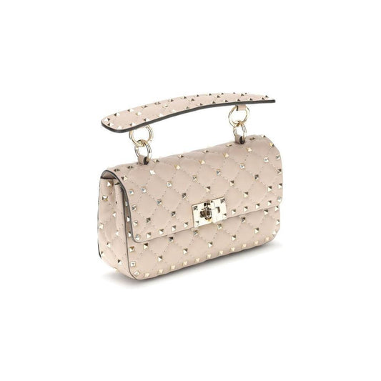 Valentino Garavani Small Leather Rockstud Spike Handbag VA7W2B0123NAPP45BB