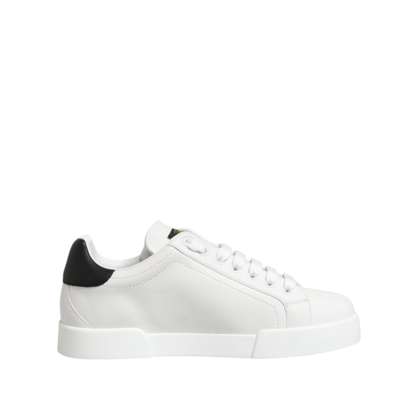 Dolce & Gabbana White Crown Patch Portofino Men Sneakers Shoes