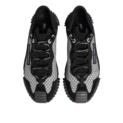 Dolce & Gabbana Multicolor Lace Up Low Top NS1 Sneakers Shoes