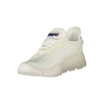 Blauer White Polyester Men Sneaker