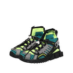 Dolce & Gabbana Multicolor Sorrento Socks Men Sneakers Shoes MV7847-40