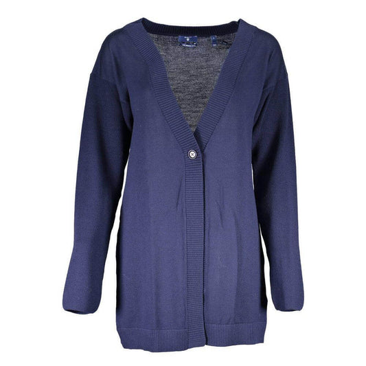 Gant Blue Wool Sweater GA-6622-XS