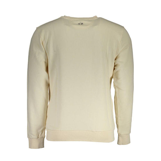 La Martina White Cotton Sweater