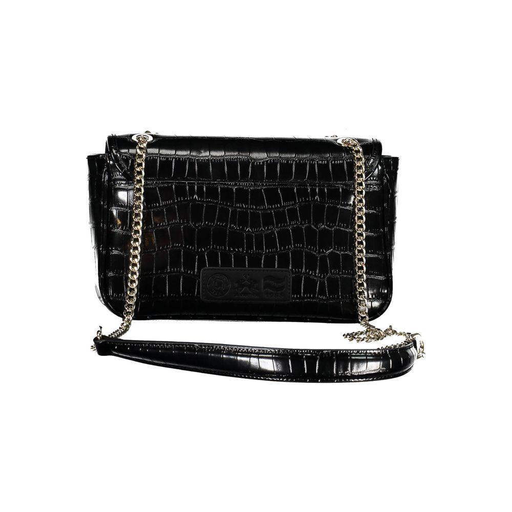 La Martina Black Polyethylene Handbag
