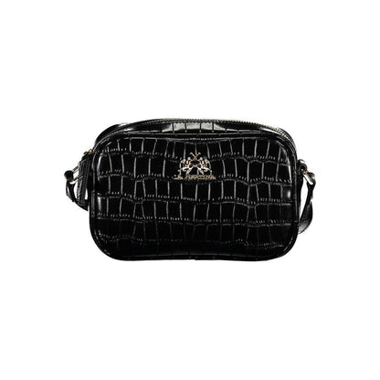 La Martina Black Polyethylene Handbag
