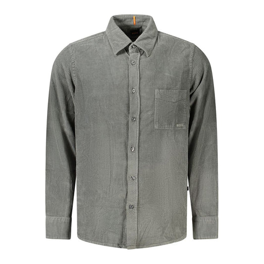 Hugo Boss Green Cotton Shirt BO-34546-S