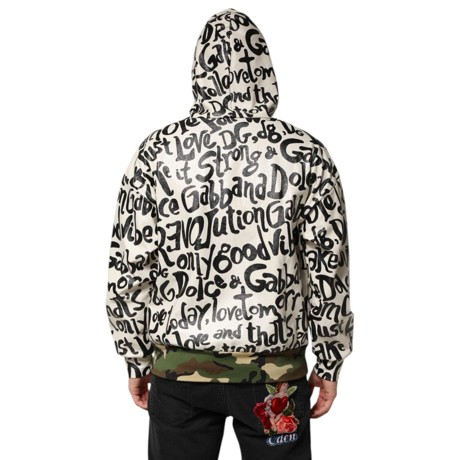 Dolce & Gabbana Multicolor Hooded DGMania Sweatshirt Sweater