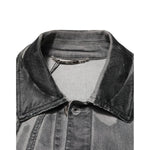 Dolce & Gabbana Gray Washed Cotton Stretch Denim Jacket