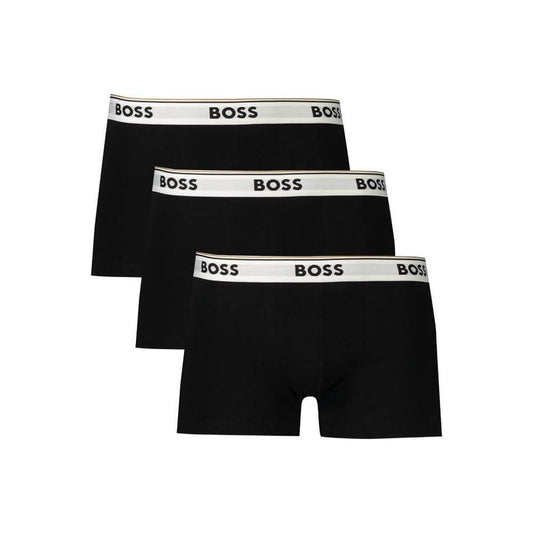 Hugo Boss Black Cotton Men Boxer Short BO-39296-S
