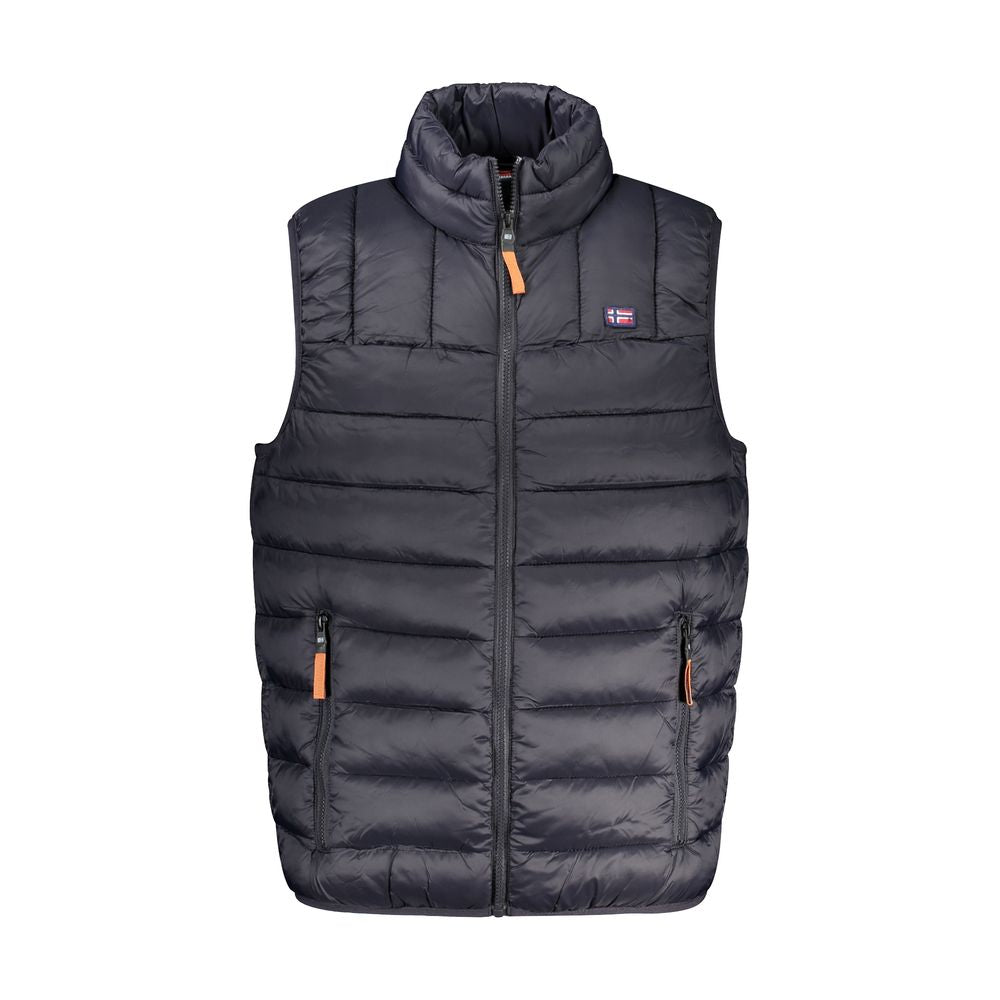 Front view with bag zipped and handles upright.
