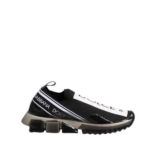 Dolce & Gabbana Black Sorrento Slip On Low Top Sneakers Shoes