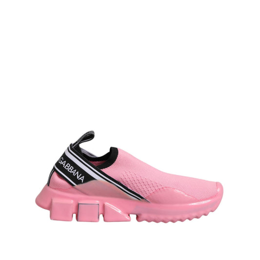 Dolce & Gabbana Pink Sorrento Low Top Women Sneakers Shoes