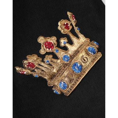 Dolce & Gabbana Black Baroque Royal Men Dress Trouser Pants