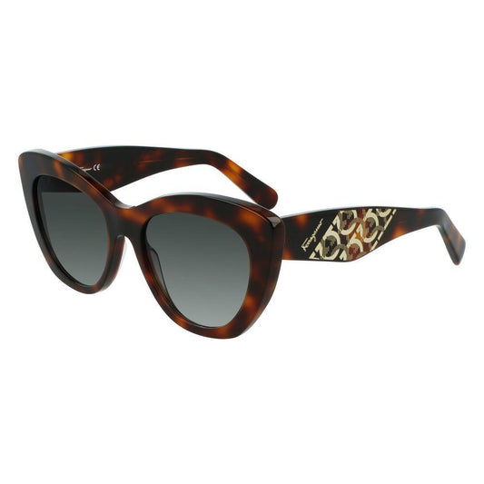 Salvatore Ferragamo Brown Acetate Sunglasses SFSF1022S214AC