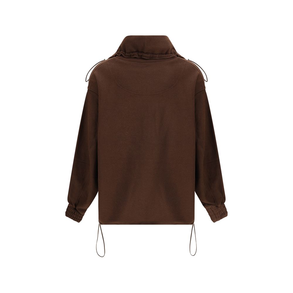 The Attico Brown Cotton Sweatshirt