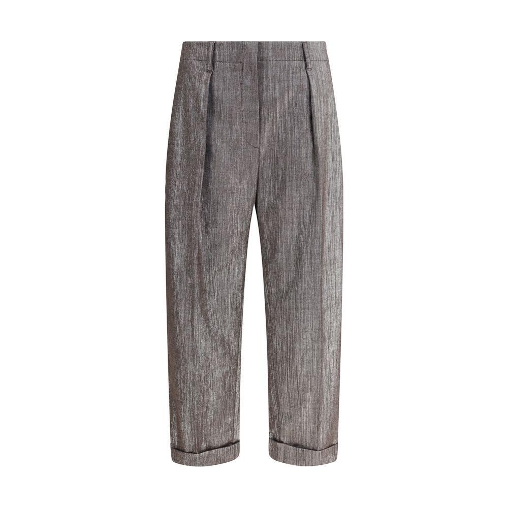 Brunello Cucinelli Lurex effect Pants BR-MP517P8958C1141-IT44 | L