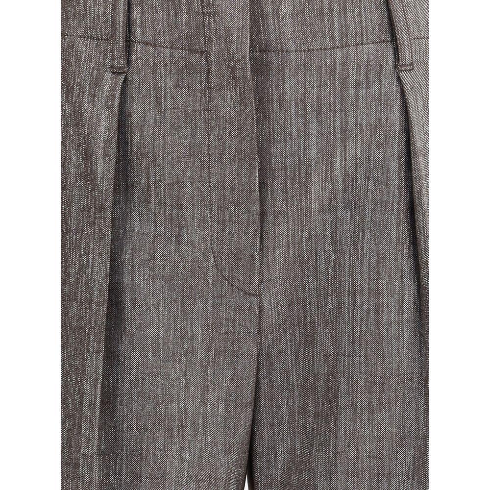 Brunello Cucinelli Lurex effect Pants BR-MP517P8958C1141-IT44 | L