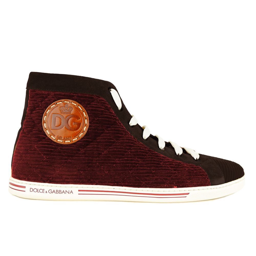 Dolce & Gabbana Red Calfskin Sneaker