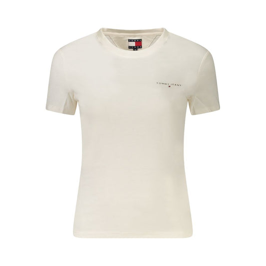 Tommy Hilfiger White Cotton Women T-Shirt TO-39320-M