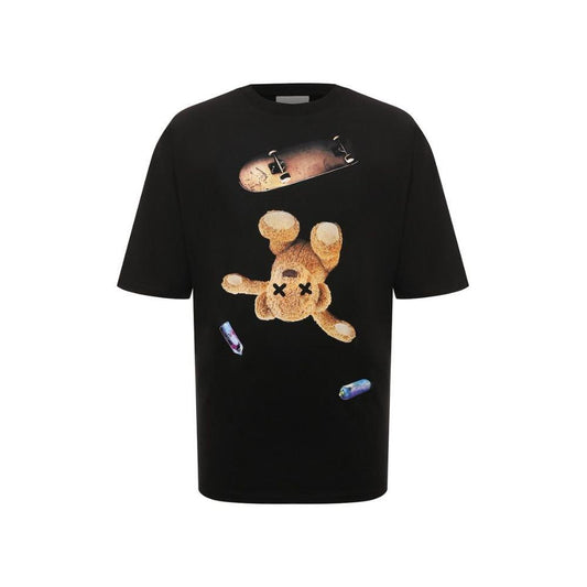 Diego Venturino Black Cotton T-Shirt DI-15850-XS