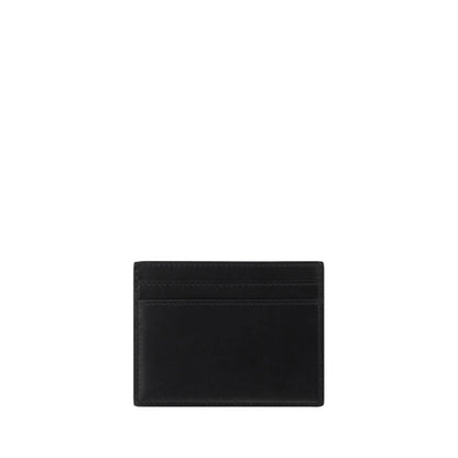 Saint Laurent Black Calf Leather Bos Taurus Wallet with card slots and brand monogram, AW25 season, 100% calfskin.