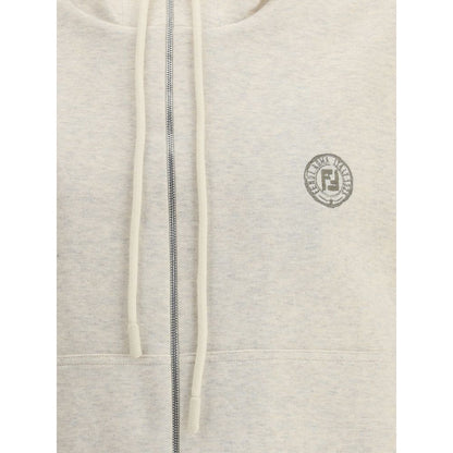 Fendi Gray Cotton Sweatshirt