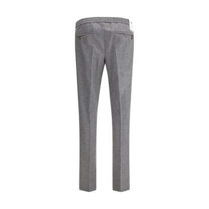 PT Torino Gray Fleece Wool Casual Pants