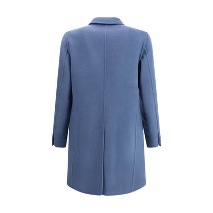 Brioni Light Blue Wool Coat
