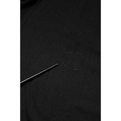 Dolce & Gabbana Black Embossed Logo Cotton Crew Neck T-shirt