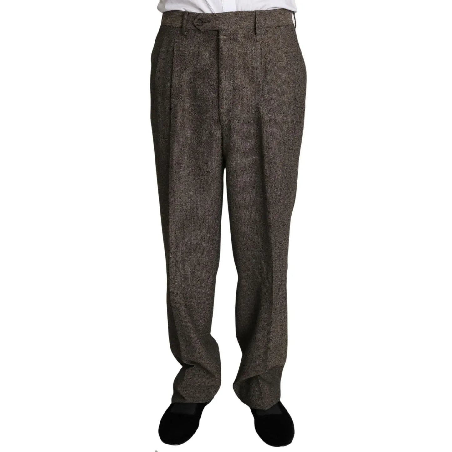 Dolce & Gabbana Brown Single Breasted Wool Suit