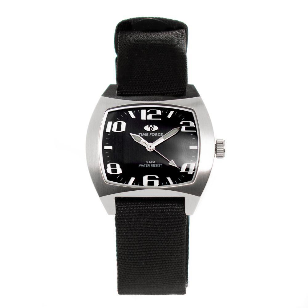 Time Force Black Nylon Watch TFTF2253L10AC