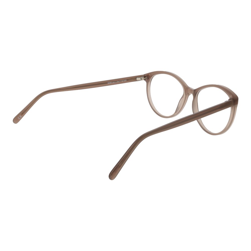 Andy Wolf Beige Unisex Glasses Frame in full-rim acetate, size 54-14-140, oval style with demo lenses and branded case.