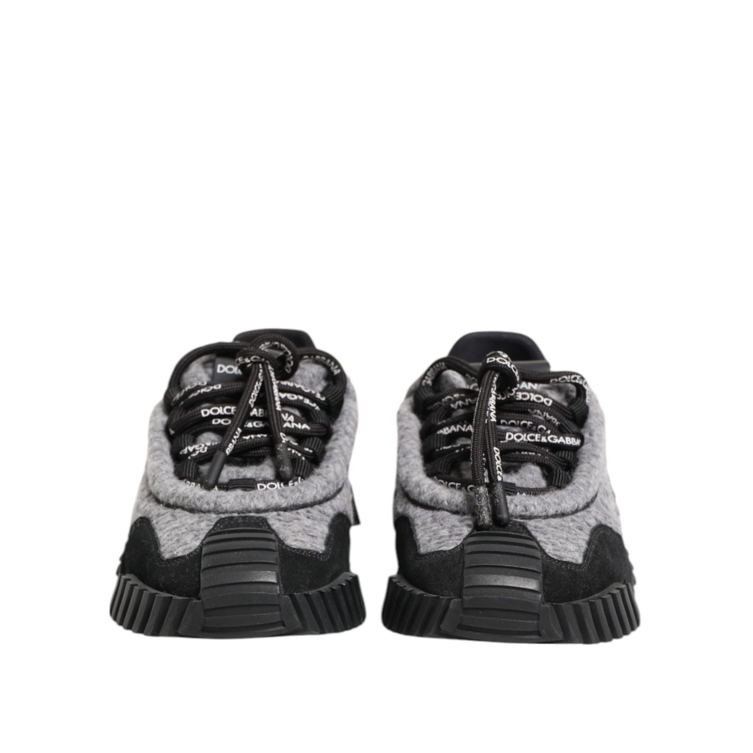 Dolce & Gabbana Black Gray NS1 Low Top Sneakers Shoes