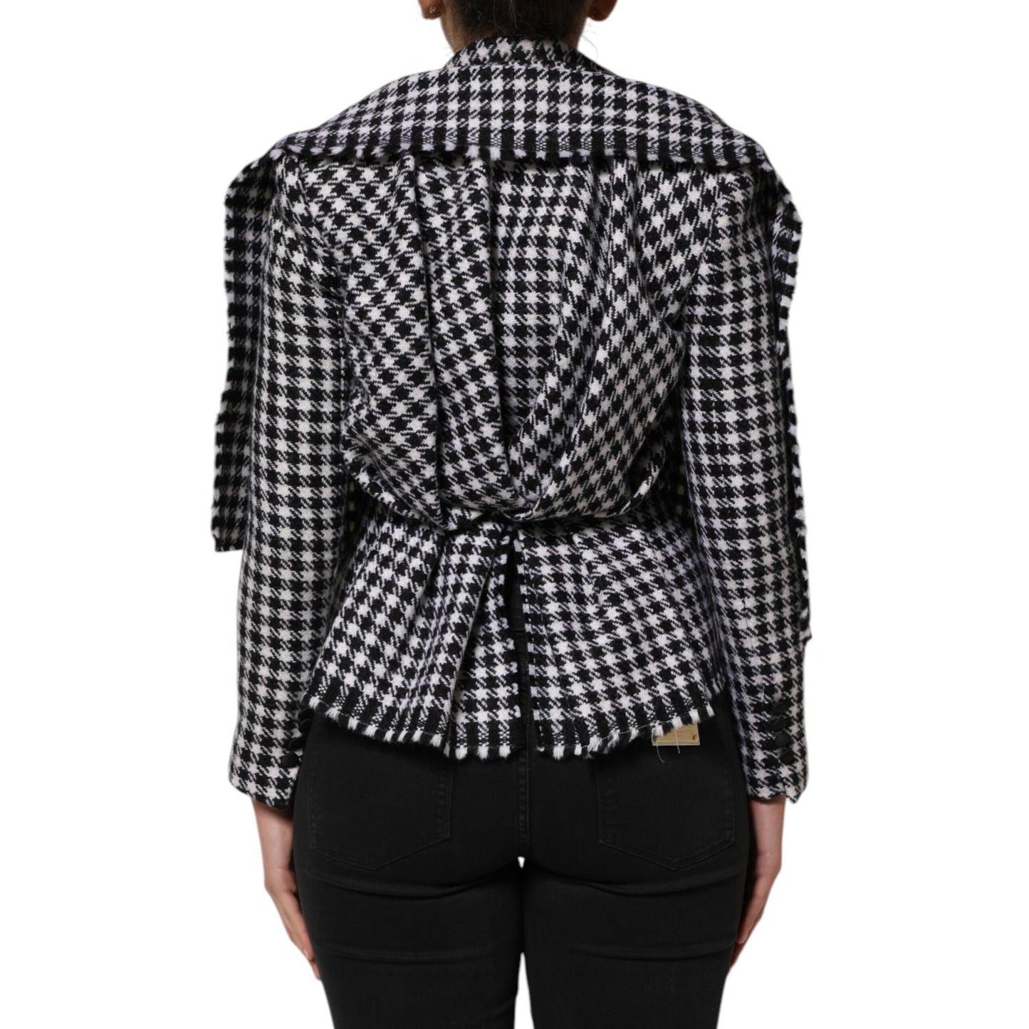 Dolce & Gabbana Multicolor Wool Monochrome Patterned Jacket JKT41567-38