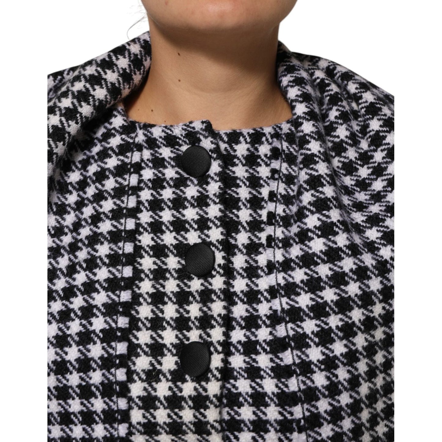 Dolce & Gabbana Multicolor Wool Monochrome Patterned Jacket JKT41567-38