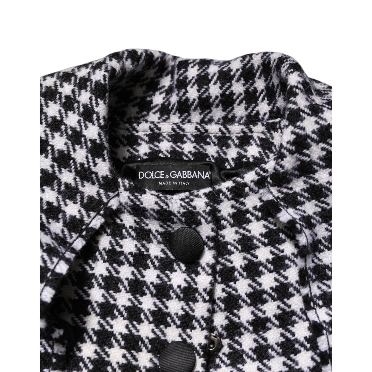 Dolce & Gabbana Multicolor Wool Monochrome Patterned Jacket JKT41567-38