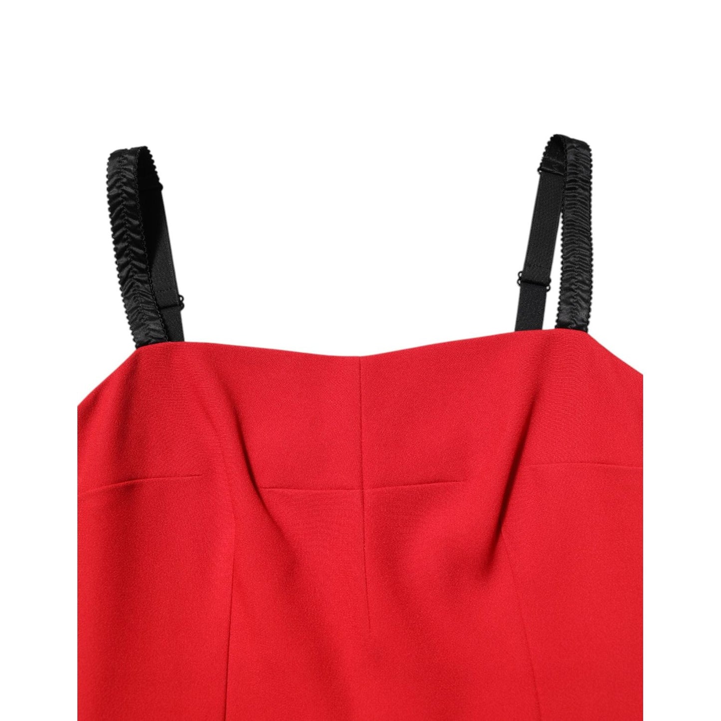 Dolce & Gabbana Red Stretch Bodycon Sheath Knee Length Dress DR81762-42