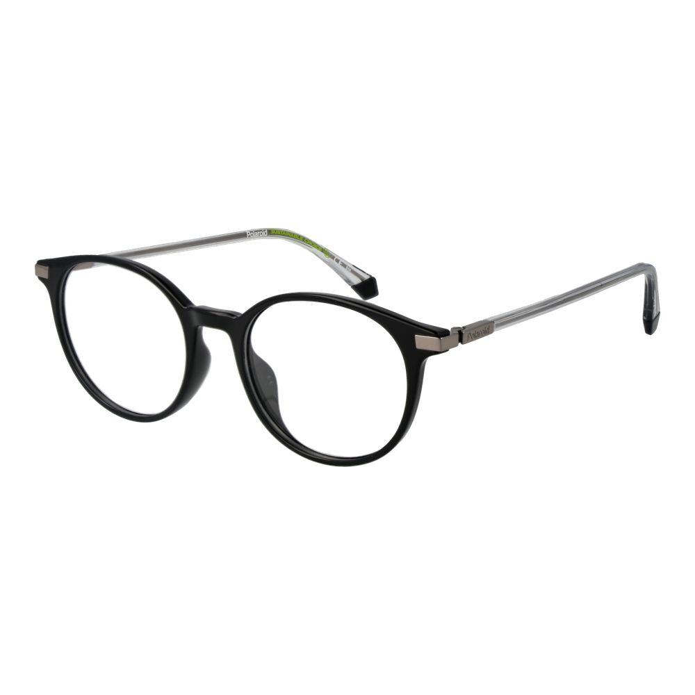 Polaroid Black Unisex Glasses Frame with full-rim black polyamide design