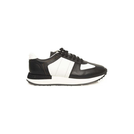 Cerruti 1881 Black Calfskin Men Sneaker CE-24437-EU41/US8