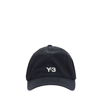 Y-3 Black Cotton Cap (Baseball Hat)