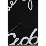 Dolce & Gabbana Black Logo Print Cotton Crew Neck T-shirt