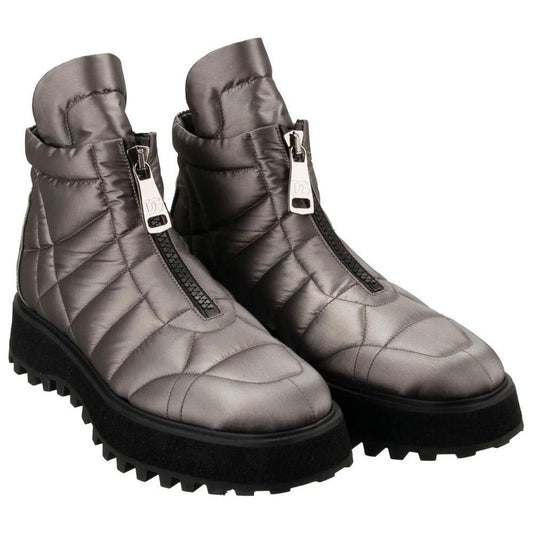 Dolce & Gabbana Gray Nylon Boot DO-15940-EU43/US10