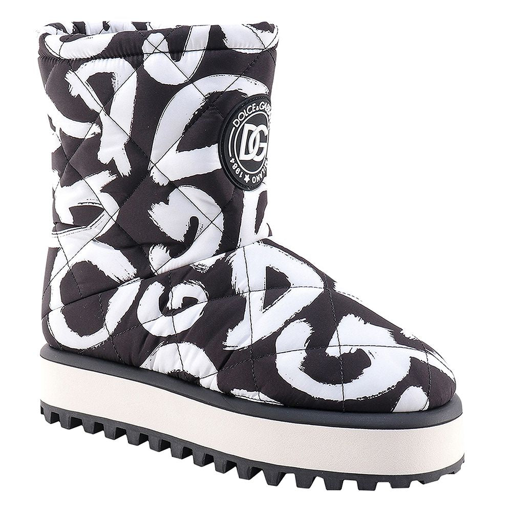 Dolce & Gabbana Black Nylon Men Boot