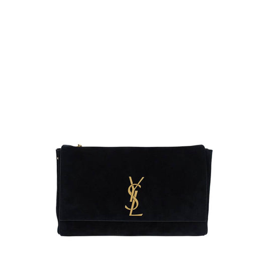Saint Laurent Black Calf Leather Bos Taurus Shoulder Bag