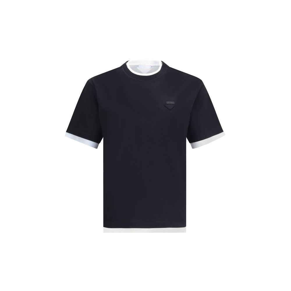 Prada Double layer T-Shirt PR-UJN912SWMO11CDF0967-L