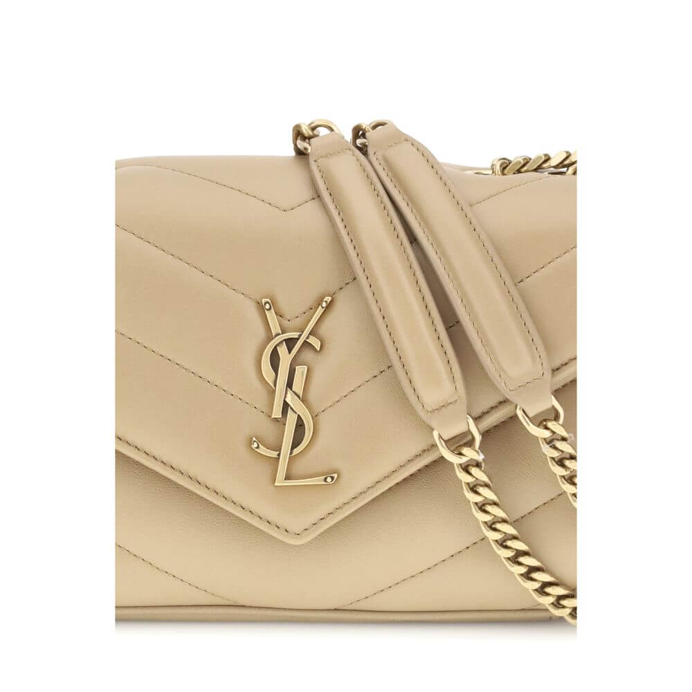 Saint Laurent Beige LouLou Shoulder Bag