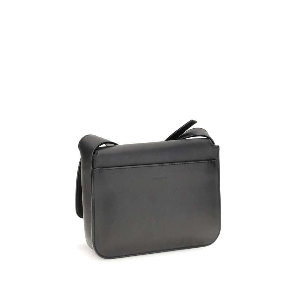 Saint Laurent Black Calf Leather Bos Taurus Shoulder Bag