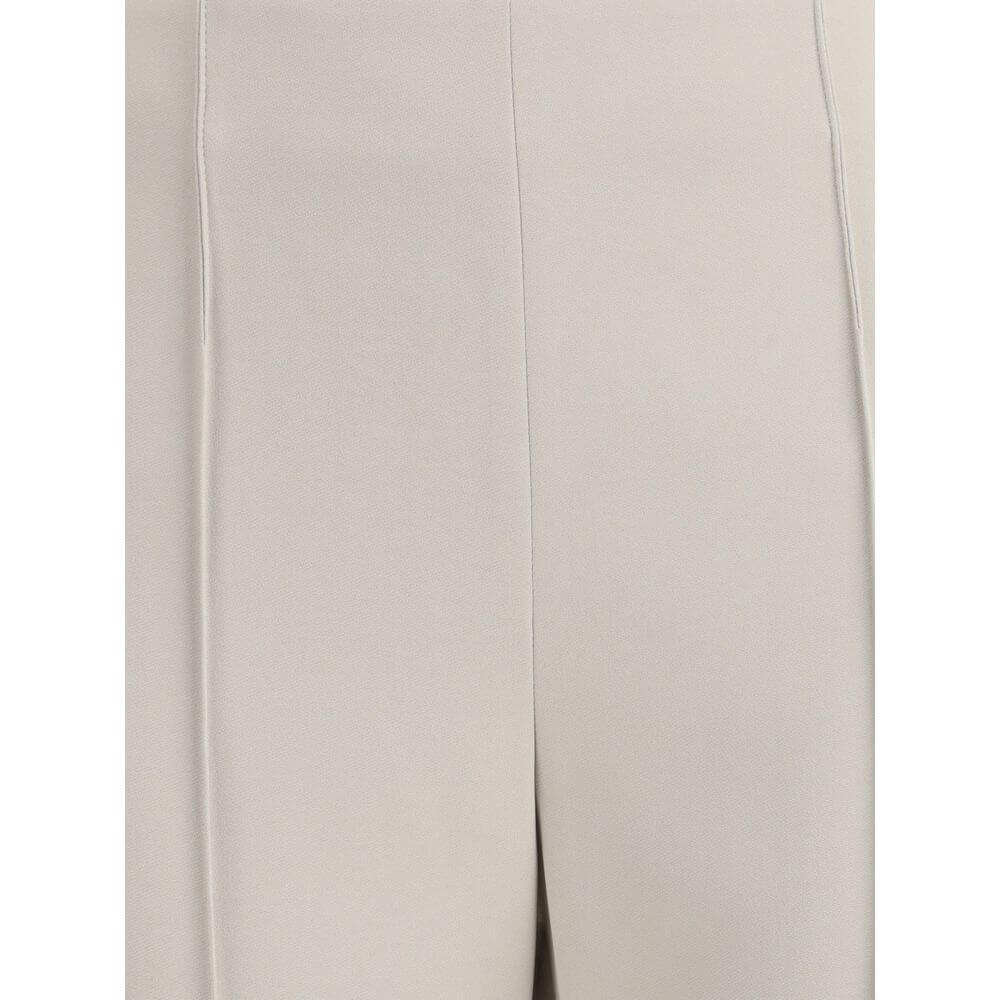 Giorgio Armani Gray Viscose Casual Pants